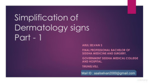 Simplification of Dermatology Signs