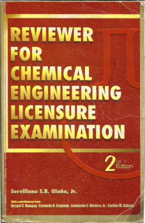 Reviewer For Chemical Engineering Licensure Examination